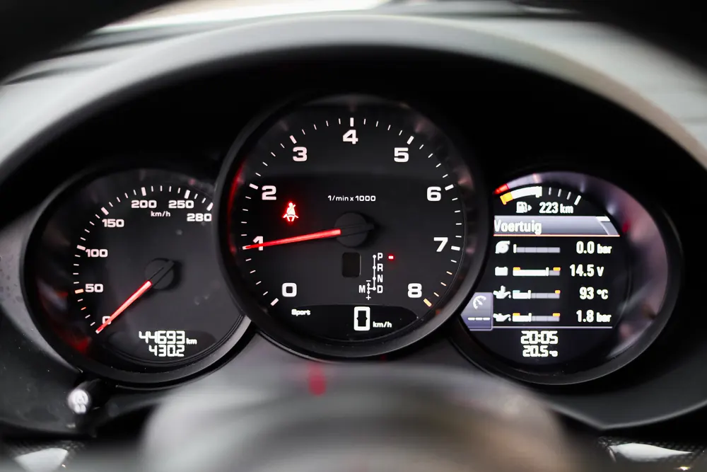 PDK-versnellingspook van de Porsche 718 Cayman